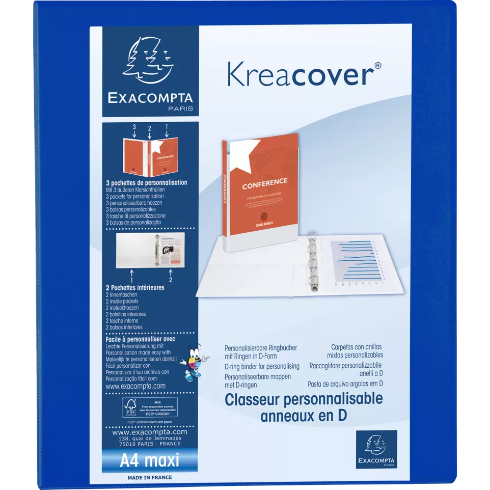Ringmap PP Kreacover-  A4+ 4D-R 25mm...