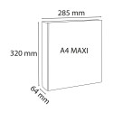 Classeur PP personnalisable Kreacover - 4 anneaux en D 40mm - A4 maxi/ Pce