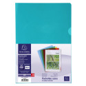 Pk 10 Cut Flush Fldr PVC A4 0.13mm Ast/ Pc.