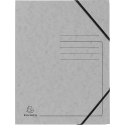 Elastomap z/klep. ge-druckt 355g grijs/ St.