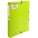 Exacompta Forever Recycled Elasticated Filing Box, 40mm Spine, 0.7mm PP ,A4/ Pc.