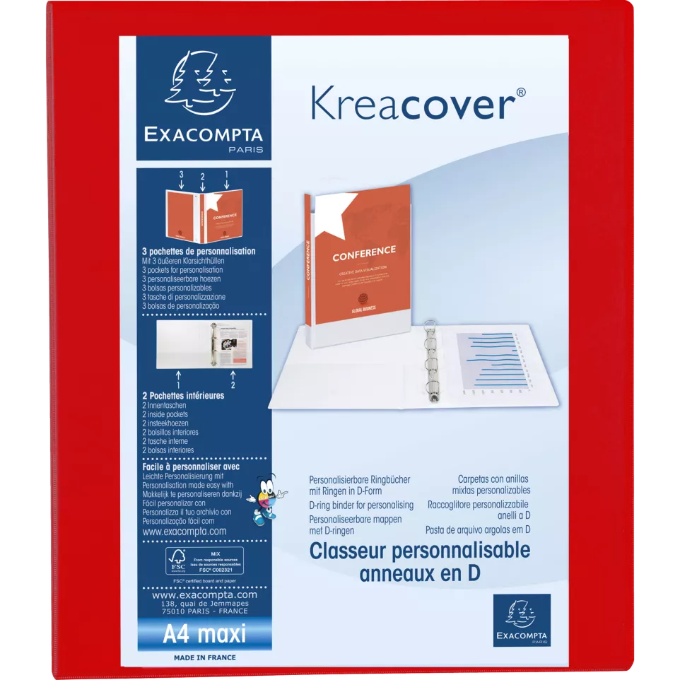Ringmap PP Kreacover-  A4+ 4D-R 25mm...