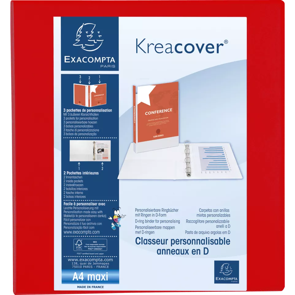 Ringmap PP Kreacover-  A4+ 4D-R 60mm...