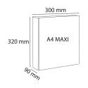 Classeur PP personnalisable Kreacover - 4 anneaux en D 60mm - A4 maxi/ Pce