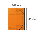 Exacompta Stapled Multipart file with Elastic (12 compartments, A4)/ Pc.