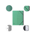 Exacompta Stapled Multipart file with Elastic (12 compartments, A4)/ Pc.