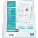 Sachet de 100 pochetttes perforées Polypropylène grainé 5/100e - A5/ Pce