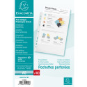 Sachet de 100 pochetttes perforées Polypropylène grainé 5/100e - A5/ Pce