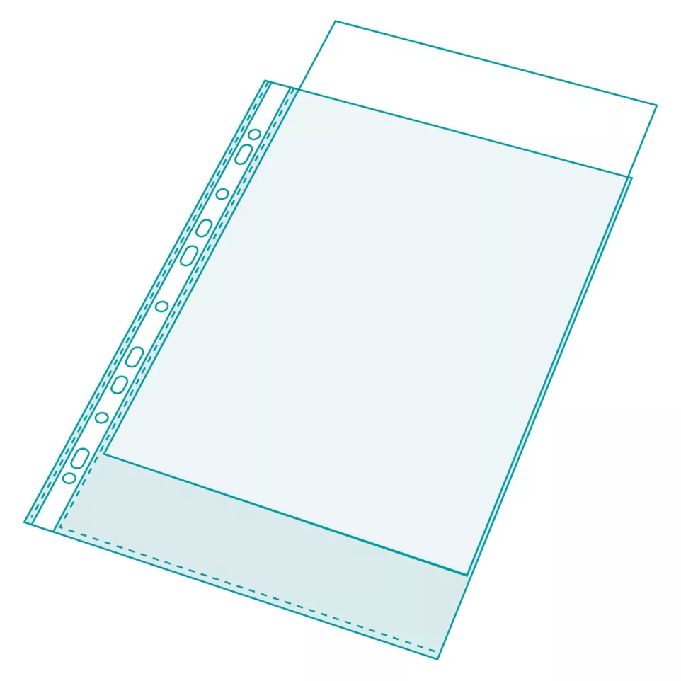 Pk100 punched pockets Standard PP A5/...