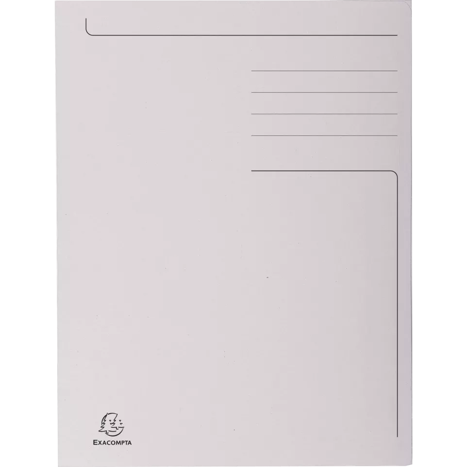 Pre-printed 3-flap folder Forever®...