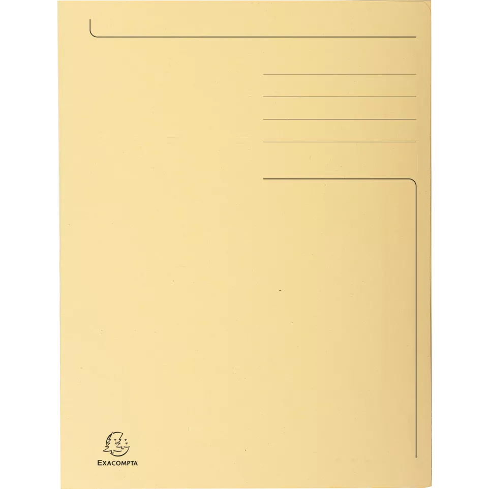 Pre-printed 3-flap folder Forever®...
