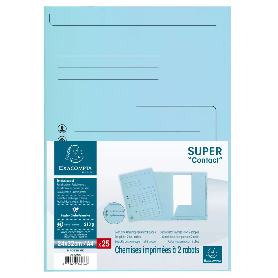Pk 25 Folders Super210 Print 2 Flap...