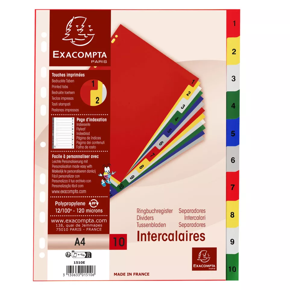 Exacompta Polypropylene Printed...