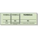 Bloc tombola 100 feuillets numérotés de 3 volets - Format 4,8x15 cm/ Pce