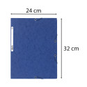 Chemise 3 rabats à élastiques carte lustrée 400g/m2 - A4/ Pce
