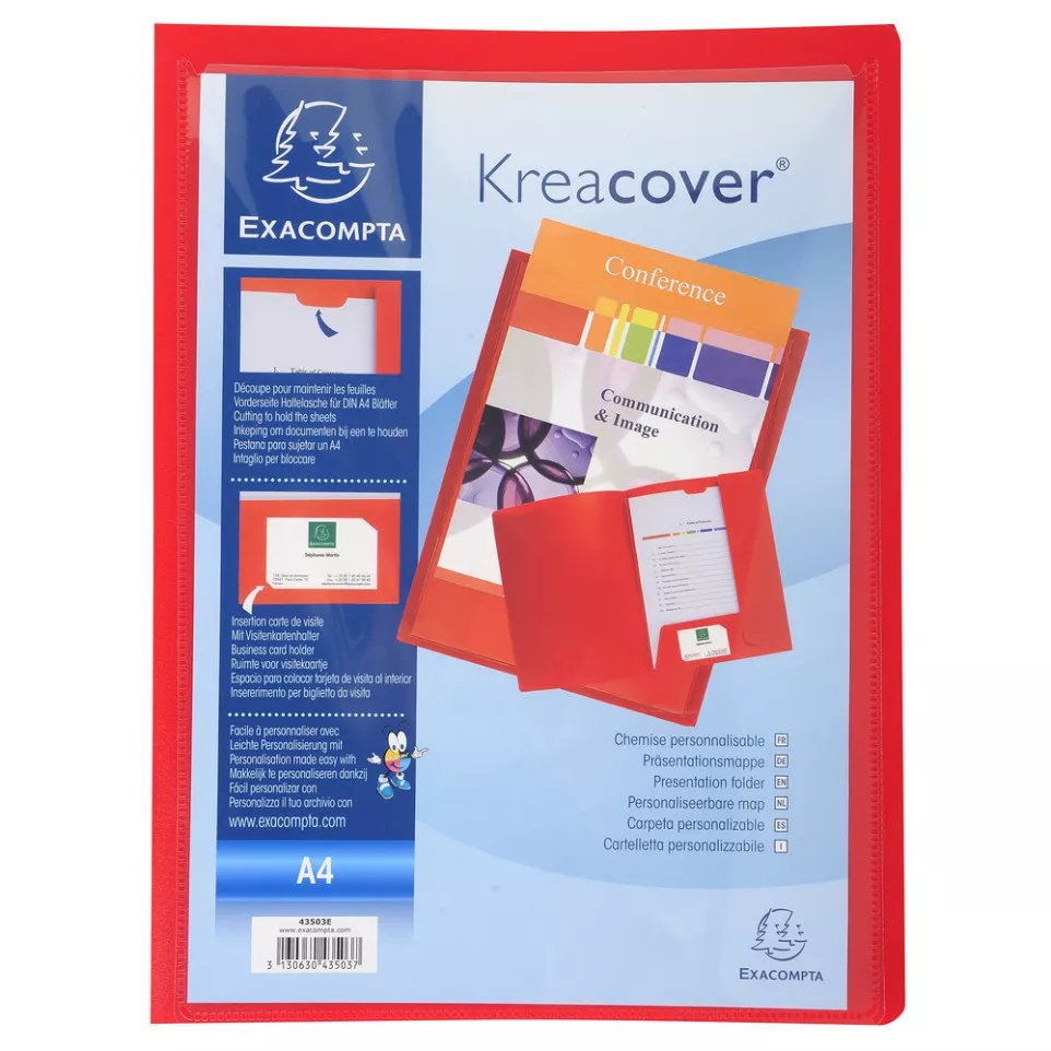 Presentation Folder KreaCover PP Red/...