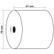 Rol 1voud inkjet 60g-57x70x12 ( per10)/ St.