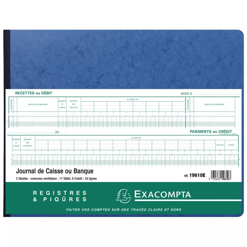 Piqûre Journal de caisse ou banque...