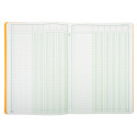 Piqûre 29,7x21cm à tête paresseuse 6 colonnes sur 1 page - 34 lignes - 80 pages/ Pce