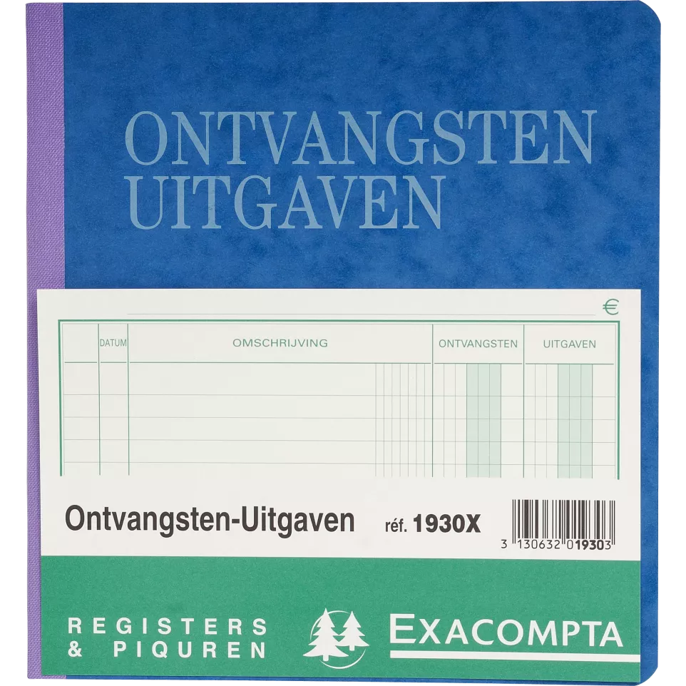 PIQURE 21X19 ONTVANGSTEN-UITGAVEN-/ Pc.