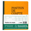 PIQ. POSITION DE COM-PTE 21/19 80 PAGES/ Pce