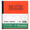 Piqûre 21x19cm recettes-dépenses 80 pages/ Pce