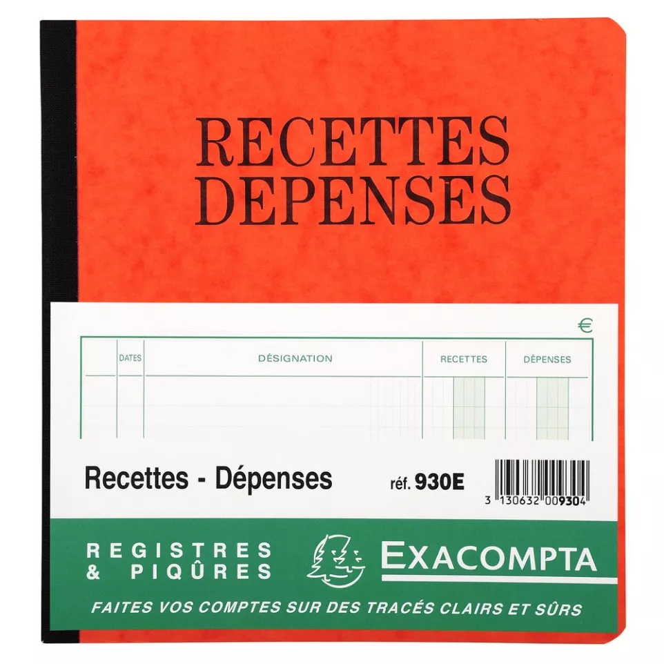 Piqûre 21x19cm recettes-dépenses 80...