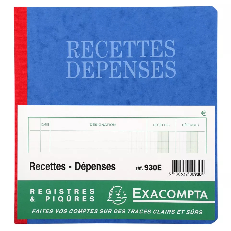 Piqûre 21x19cm recettes-dépenses 80...