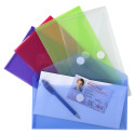Pk 5 Env Pockets PP 250x135mm H&L Ast/ Pc.
