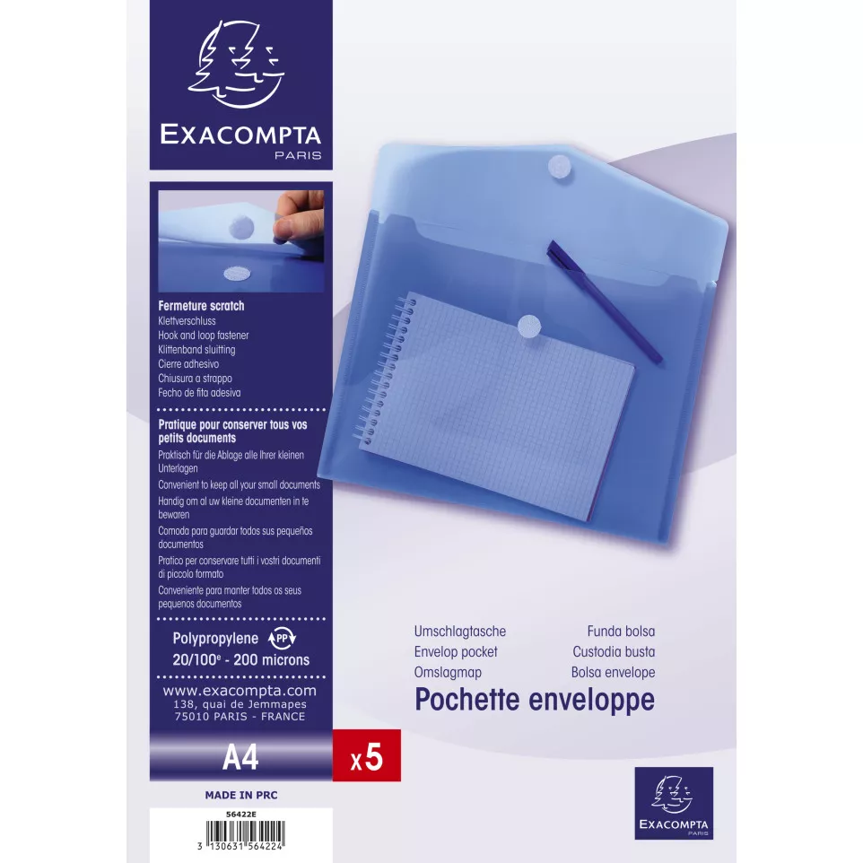 Sachet de 5 pochettes-enveloppes...