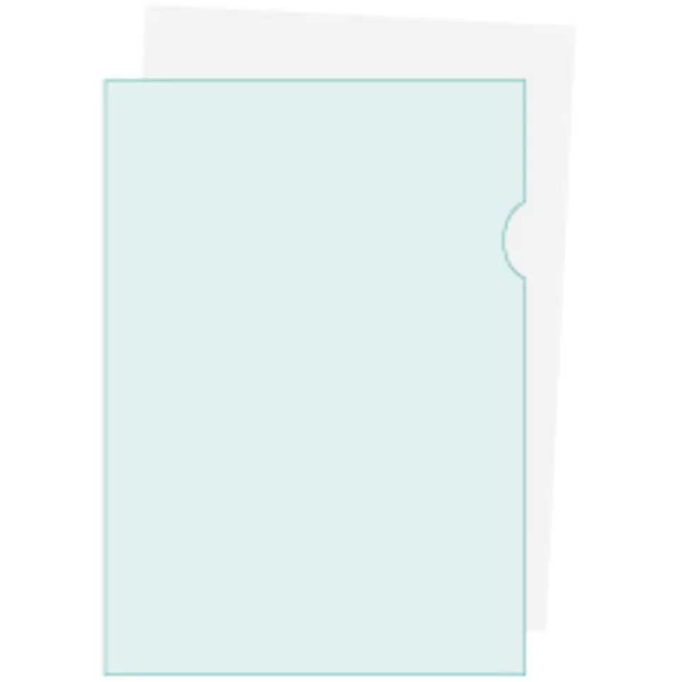 PK 10 L-map glad PP 12/100 A4 geel-/ St.