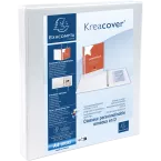 Classeur personnalisable rigide 2 poches KreaCover - 4 anneaux en D 16mm - A4 maxi/ Pce