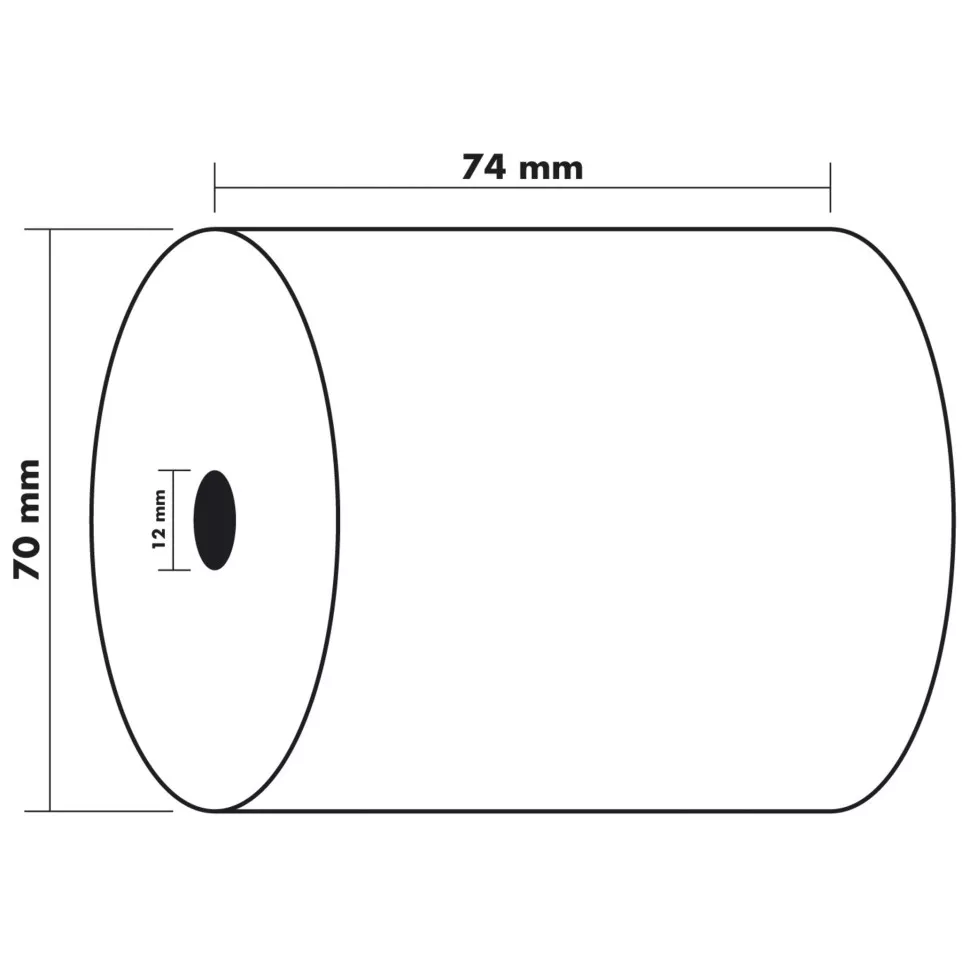 Bobine pour machine à calculer 74x70...