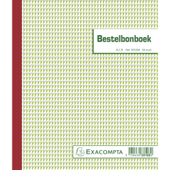 Manifold commandes 21x18cm 50 feuillets triple autocopiant. Texte en Néerlandais/ Pce