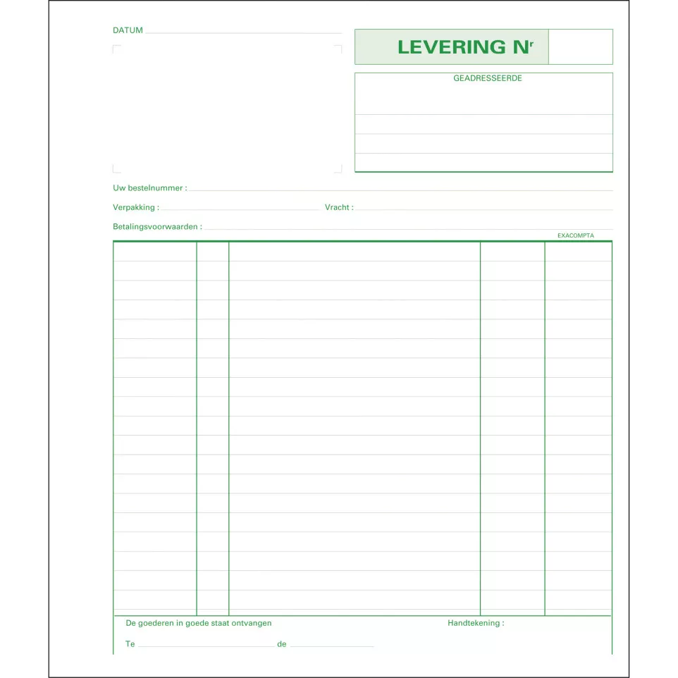 Manifold Leveringen-21x18 50bl...
