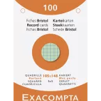 Pk 100 Exa Record Cards 5/5 105x148 Ast/ Pc.