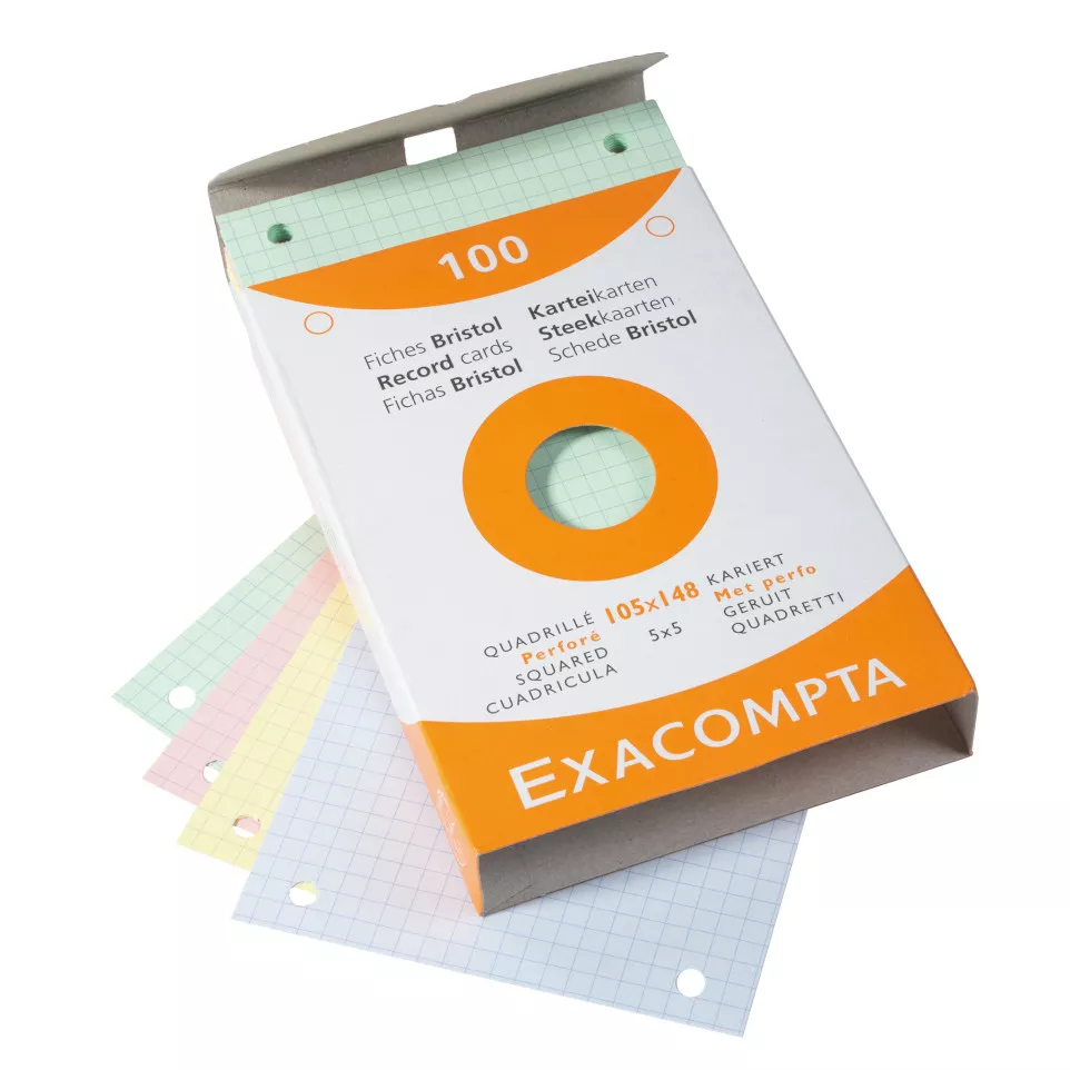 Pk 100 Exa Record Cards 5/5 105x148...