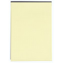 Bloc Black block 29,7x21cm - Papier jaune quadrillé 5x5 - 70 feuillets/ Pce