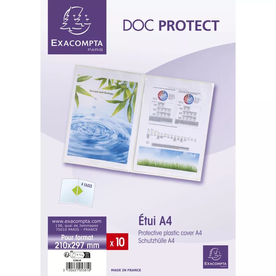 PK 10 beschermetui dubbel PVC...