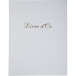 Livre d'or Balacron avec titre 100 pages blanches - 27x22 cm vertical/ Pce