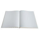Livre d'or Balacron avec titre 100 pages blanches - 27x22 cm vertical/ Pce