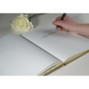 Livre d'or Balacron avec titre 100 pages blanches - 27x22 cm vertical/ Pce