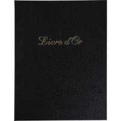 Gastenboek Livre d'O-r 27x22cm 100bl zw./ St.