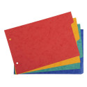 Intercalaires pour fiches bristol carte lustrée 225g/m2 4 positions - A5 148x210mm/ Pce
