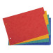 Intercalaires pour fiches bristol carte lustrée 225g/m2 4 positions - A5 148x210mm/ Pce