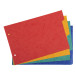 Intercalaires pour fiches bristol carte lustrée 225g/m2 4 positions - A5 148x210mm/ Pce