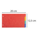 Intercalaires pour fiches bristol en carte lustrée 225g/m2 4 positions - 125x200mm/ Pce