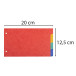 Intercalaires pour fiches bristol en carte lustrée 225g/m2 4 positions - 125x200mm/ Pce