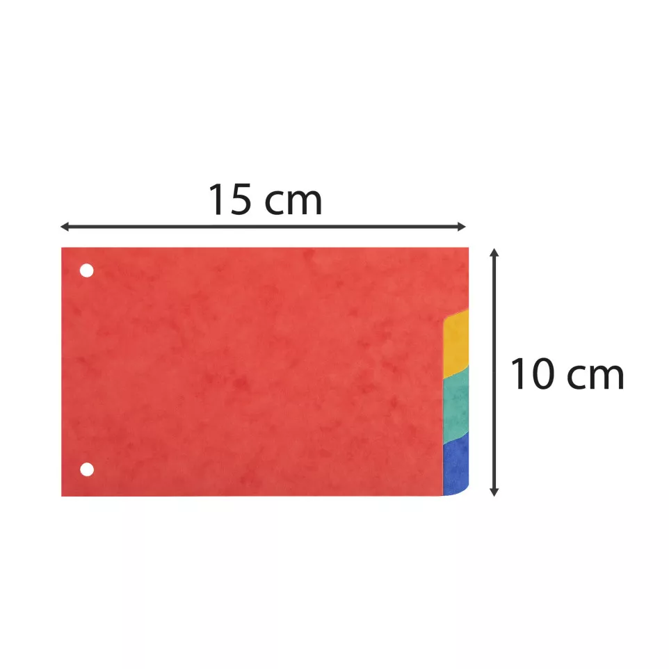 Tabbladen 10x15 glanskarton 4 tabs-on...