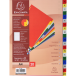 Intercalaires imprimés alphabétiques PP couleurs 12/100 AZ - A4/ Pce
